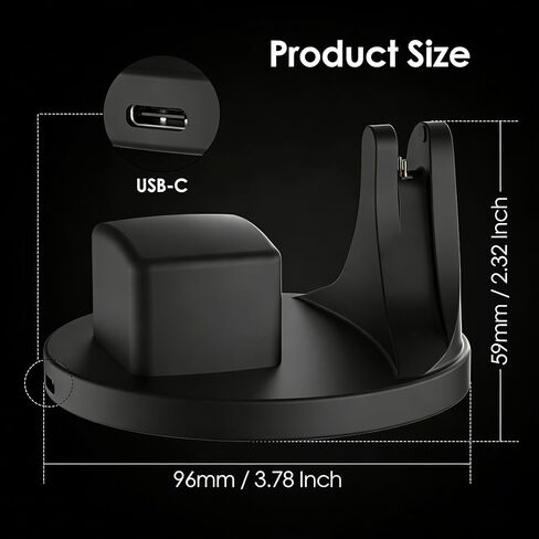 محطة شحن 2 في 1 متوافقة مع نظارات RayBan Meta Display والشريط العصبي، حامل شحن متوافق مع ملحقات نظارات Meta Display in Kuwait