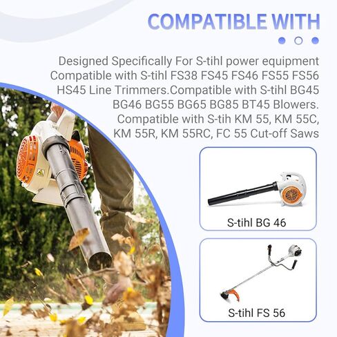 42294300203 مفتاح إيقاف التشغيل/الإيقاف متوافق مع أدوات التشذيب S-tihl FS38 FS45 FS46، منفاخ BG55 BG65 BG85، مناشير القطع KM55 (عبوتان) in Kuwait