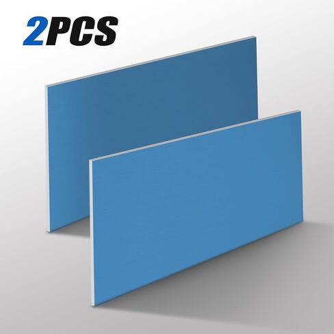 Aluminum Sheet, 4"x8" 1mm Thick (18 Gauge) 6061 T651 Aluminum Sheet Metal, 99.9% Pure Aluminum Plate for Crafts, Jewelry Making, DIY, Electrical Repair (2 Pack) in Kuwait