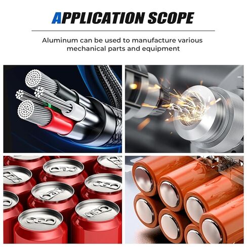 Aluminum Sheet, 4"x8" 1mm Thick (18 Gauge) 6061 T651 Aluminum Sheet Metal, 99.9% Pure Aluminum Plate for Crafts, Jewelry Making, DIY, Electrical Repair (2 Pack) in Kuwait