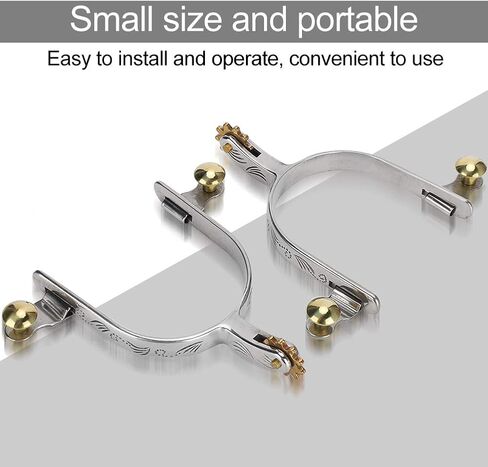 Zerodis 1 زوج حصان توتنهام، الفولاذ المقاوم للصدأ غرب كاوبوي الفروسية التمهيد توتنهام الملحقات مناسبة لتدريب الخيول مزرعة المنافسة الفروسية in Kuwait