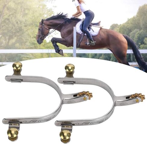 Zerodis 1 زوج حصان توتنهام، الفولاذ المقاوم للصدأ غرب كاوبوي الفروسية التمهيد توتنهام الملحقات مناسبة لتدريب الخيول مزرعة المنافسة الفروسية in Kuwait