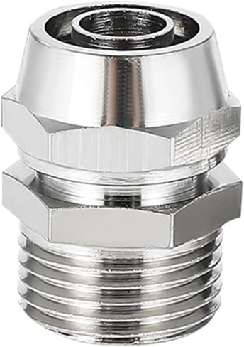 100PCS Pneumatic Fittings Thread 1/8 3/8 1/2 1/4 BSPT Nickel Plated Copper Hose Connectors Quick Twist Air Fitting KLC4-M5(KL-PC8-03 100PCS) in Kuwait