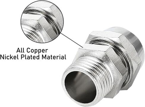 100PCS Pneumatic Fittings Thread 1/8 3/8 1/2 1/4 BSPT Nickel Plated Copper Hose Connectors Quick Twist Air Fitting KLC4-M5(KL-PC8-03 100PCS) in Kuwait