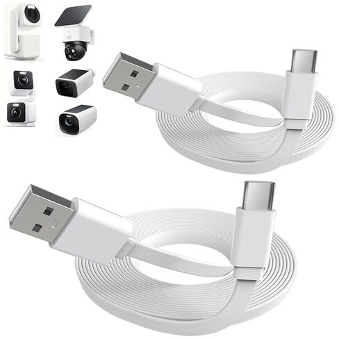 كابل شحن 30 قدمًا/9 أمتار لكاميرا أمان في الهواء الطلق Arlo Essential 2K (الجنرال الثاني)/عصا حلقة Cam Pro ، Spotlight Cam Plus/Pro (بطارية) ، كابل تمديد USB C لمصدر طاقة الكاميرا المستمر in Kuwait