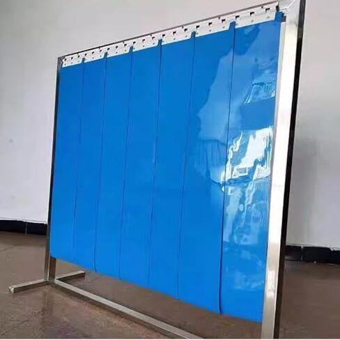 ستارة حماية اللحام، باب شريطي PVC مقاس 1.2 م × 2 م للحام الكهربائي، درع عين مضاد للقوس، حاجز أمان متين لمناطق اللحام، درع بلاستيكي شديد التحمل in Kuwait