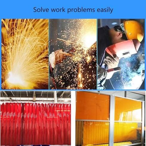 ستارة حماية اللحام، باب شريطي PVC مقاس 1.2 م × 2 م للحام الكهربائي، درع عين مضاد للقوس، حاجز أمان متين لمناطق اللحام، درع بلاستيكي شديد التحمل in Kuwait