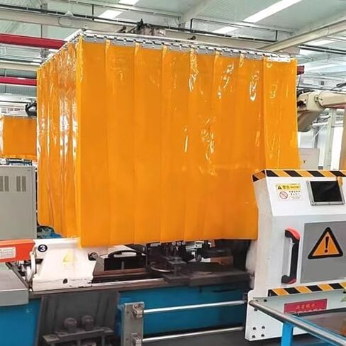 ستارة حماية اللحام، باب شريطي PVC مقاس 1.2 م × 2 م للحام الكهربائي، درع عين مضاد للقوس، حاجز أمان متين لمناطق اللحام، درع بلاستيكي شديد التحمل in Kuwait