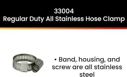 Pro Tie 33004 SAE مقاس 12 نطاق 11/16 بوصة - 1-1/4 بوصة واجب عادي جميع مشبك خرطوم الفولاذ المقاوم للصدأ، 10 عبوات in Kuwait