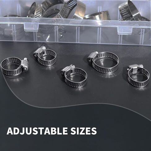 3 Inch Hose Clamp Stainless Steel Worm Gear Adjustable Hose Clamps 72-95MM Duct Clamp for Dryer Vent Automotive Pipe Fuel Line (Pack of 4Pcs) in Saudi Arabia