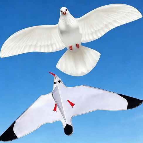 HENGDA KITE 2 Pack Pigeon Seagull Kites for Kids and Adults，Dove of Peace Kite Easy to Fly,Beach Kites for Family Outdoor Toy Games & Activities,Suitable for Beginners in Saudi Arabia