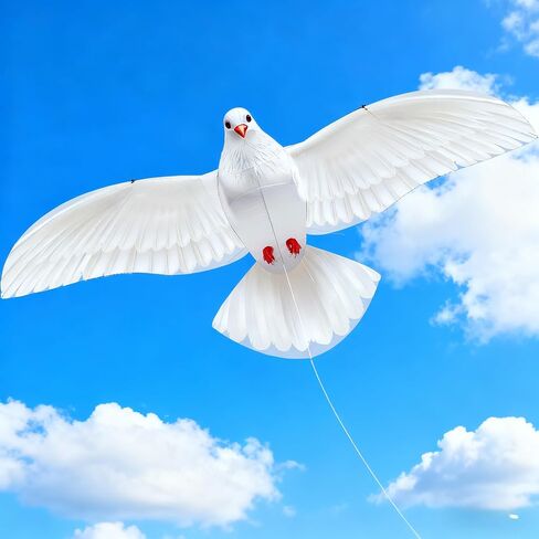 HENGDA KITE 2 Pack Pigeon Seagull Kites for Kids and Adults，Dove of Peace Kite Easy to Fly,Beach Kites for Family Outdoor Toy Games & Activities,Suitable for Beginners in Saudi Arabia