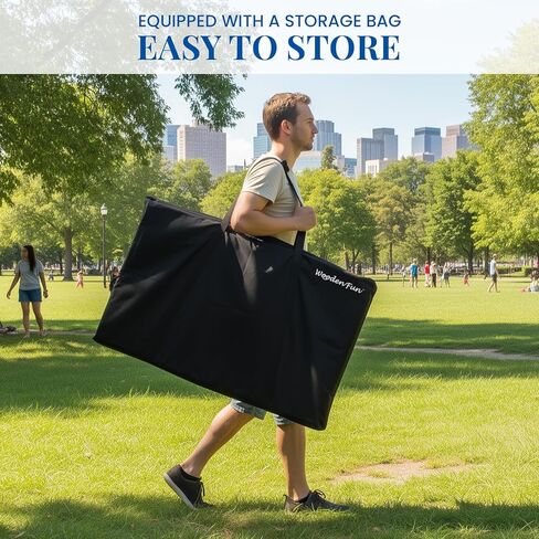 مجموعة ألعاب Cornhole Board، مقاس 3 أقدام × 2 قدم، مجموعة ألعاب ثقب الذرة للبالغين مع مجموعة من 8 أكياس رمي ثقب الذرة وحقيبة حمل in Kuwait