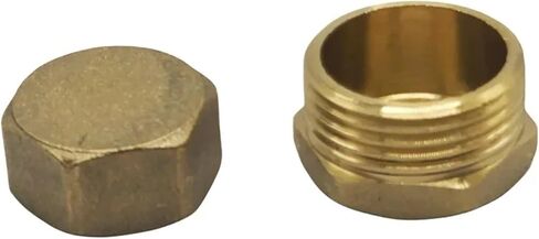 1pcs Brass Pipe Fittings Male Female Thread Straight Elbow 3-Way 4-Way Plug Nut Gasket, Brass Adapter Coupler Connector(Size:Tee-FFF,Color:1/2") in Saudi Arabia
