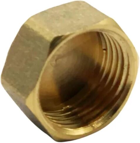 1 قطعة تركيبات الأنابيب النحاسية ذكر أنثى موضوع الكوع المستقيم 3 اتجاهات 4 اتجاهات التوصيل طوقا الجوز، موصل مقرنة محول النحاس (الحجم: Cap-F، اللون: 1/2") in Saudi Arabia
