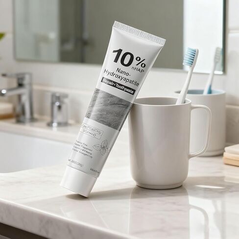 Hydroxyapatite Toothpaste,10% Nano Hydroxyapatite for Advanced Enamel Repair & Sensitivity Relief, Gentle Daily Toothpaste for Whitening & Fresh Breath(2-Pack) (A) in Kuwait