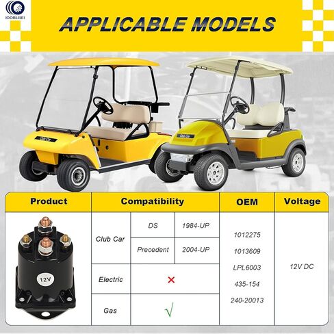 نادي السيارات 12 فولت عربة الغولف الملف اللولبي التتابع لنادي السيارات DS وسابقة 1984-up الغاز بداية استمرار واجب الملف اللولبي إصلاح التبديل 1013609، 1117، 1012275، 435-154، LPL6003 in Kuwait