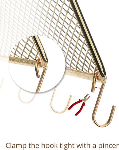 Heesch 2pack عرض القرط المعلقة حامل المجوهرات المنظم الزخرفية شكل الماس المعدني مع 10 خطاف لسوار القلادة (ذهبي) (مستطيل ذهبي) in Kuwait