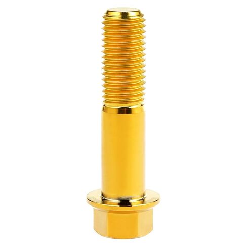 Titanium Bolt M12 30 35 40 45 50 55 60 65 70 75 80 85 90mm Hex Small Flange Head for Motorcycle Car Modification Pack of 4 (M12x50mm Pitch 1.5, Gold) in Saudi Arabia