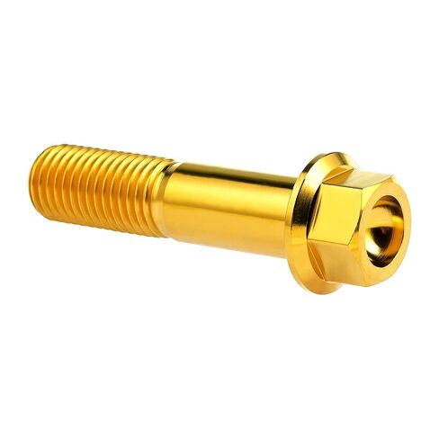 Titanium Bolt M12 30 35 40 45 50 55 60 65 70 75 80 85 90mm Hex Small Flange Head for Motorcycle Car Modification Pack of 4 (M12x50mm Pitch 1.5, Gold) in Saudi Arabia