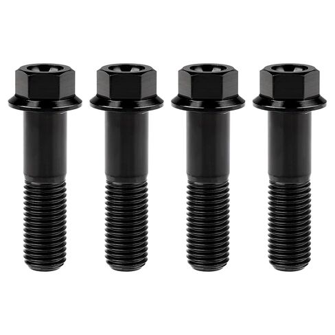 Titanium Bolt M12 30 35 40 45 50 55 60 65 70 75 80 85 90mm Hex Small Flange Head for Motorcycle Car Modification Pack of 4 (M12x50mm Pitch 1.5, Gold) in Saudi Arabia