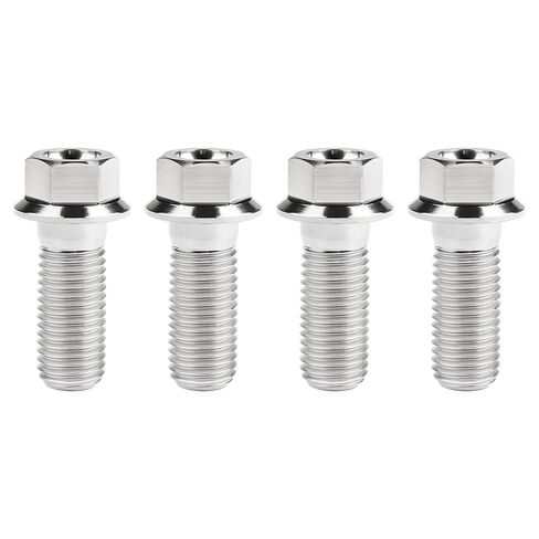 Titanium Bolt M12 30 35 40 45 50 55 60 65 70 75 80 85 90mm Hex Small Flange Head for Motorcycle Car Modification Pack of 4 (M12x50mm Pitch 1.5, Gold) in Saudi Arabia