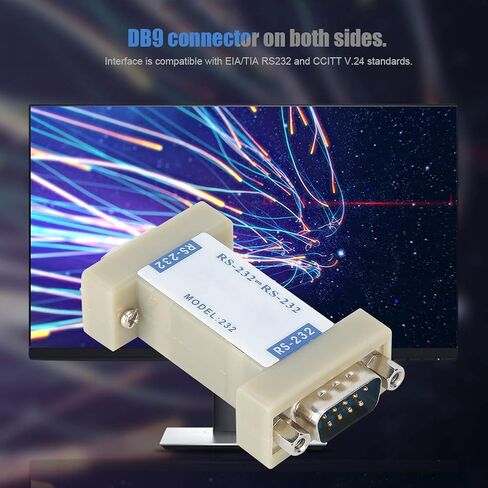 Brrnoo RS232 Isolator Serial Adapter with DB9 Connector, Optoelectronic Isolator for Temperature Control, Full Duplex Transparent Transmission Asynchronous Communication Device in Kuwait