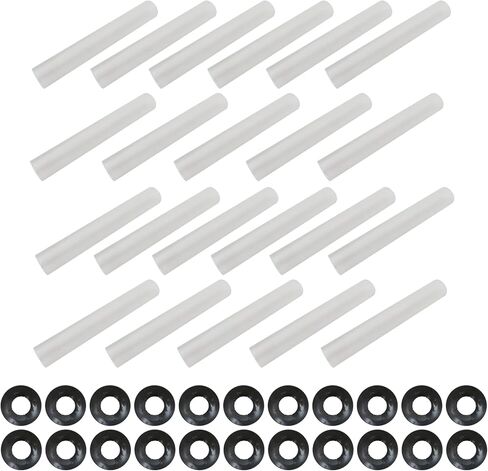 2025 جديد لونر 80 مم باب المرآب المفصلي الأكمام الدوارة الهادئة أدوات الأجهزة الأسطوانة وحشوات العمود لمحمل بكرات باب المرآب الهادئ (22 قطعة) in Saudi Arabia