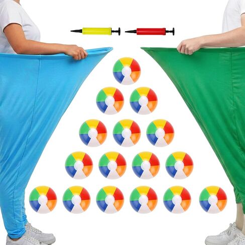 قطعتان من لعبة Granny Pants Yard، لعبة Granny Pants في الهواء الطلق مع 16 كرة نطاطة بستة ألوان و2 مضخة هواء، مجموعة ألعاب ميدانية لحفلات لم شمل العائلة in Saudi Arabia