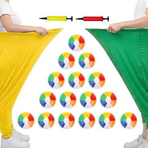 2 Pcs Granny Pants Yard Game, Granny Pants Outdoor Game with 16 Six-Color Bouncy Ball and 2 Air Pump, Team Relay Family Reunion Party Field Game Sets in Saudi Arabia