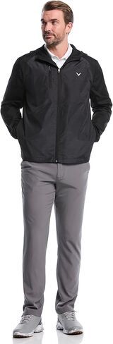 Callaway mens Men's Long Sleeve Packable Herringbone Texture Golf Wind Jacket in Saudi Arabia