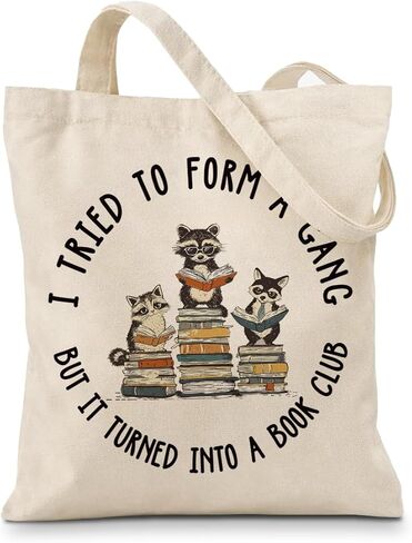 Book Lovers Tote Bag, Book Club Totes, Aesthetic Shopping Grocery Reusable Tote Bag for Reading Accessories, Librarian, Bookish, Readers, Teacher, Library Present in Saudi Arabia