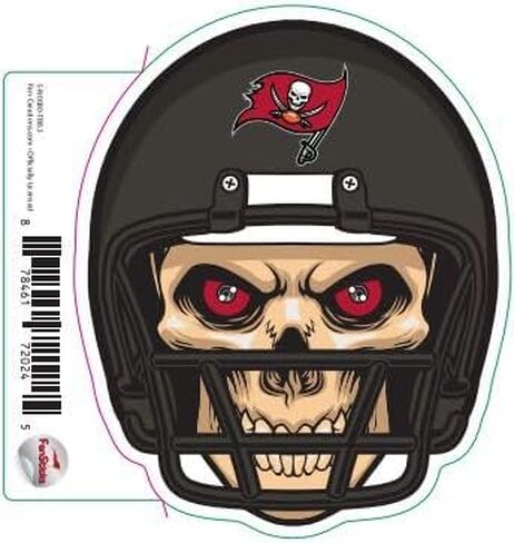 NFL Las Vegas Raiders 3 Inch Skull Helmet Sticker Decal in Saudi Arabia