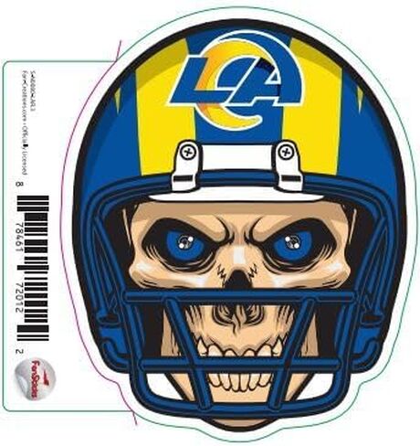 NFL Las Vegas Raiders 3 Inch Skull Helmet Sticker Decal in Saudi Arabia