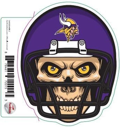 NFL Las Vegas Raiders 3 Inch Skull Helmet Sticker Decal in Saudi Arabia