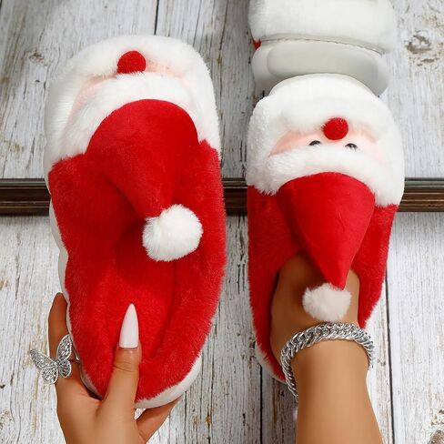 Cute Pig Plush Slippers for Women Men - Unisex Fuzzy House Slippers Soft Warm Cozy Indoor Shoes Non-Slip Sole | US Women 7.5-8 / Men 6-6.5 (Fit 25cm Foot Length) in Saudi Arabia