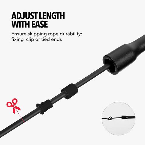 Boldfit Skipping Rope for Men and Women Jumping Rope With Adjustable Height Speed Skipping Rope for Exercise, Gym, Sports Fitness Adjustable Jump Rope-Pencil in Saudi Arabia