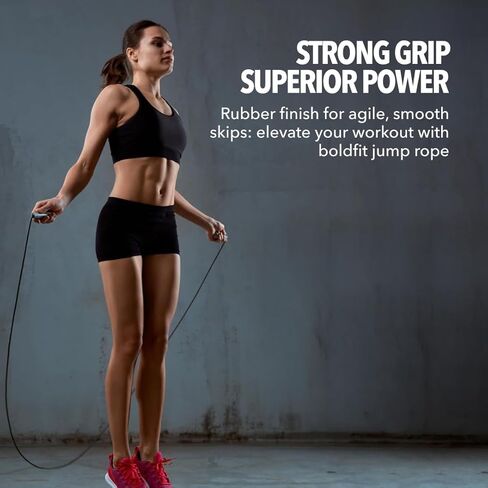 Boldfit Skipping Rope for Men and Women Jumping Rope With Adjustable Height Speed Skipping Rope for Exercise, Gym, Sports Fitness Adjustable Jump Rope-Pencil in Saudi Arabia