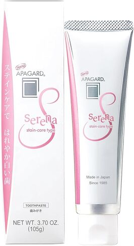 APAGARD® Serena, Sangi's Nano-Hydroxyapatite Toothpaste for Remineralizing & Stain Removal. Fluoride-Free, Gentle Whitening Type, 105g / 3.7 oz, Floral Mint Flavor, Single Pack in Kuwait