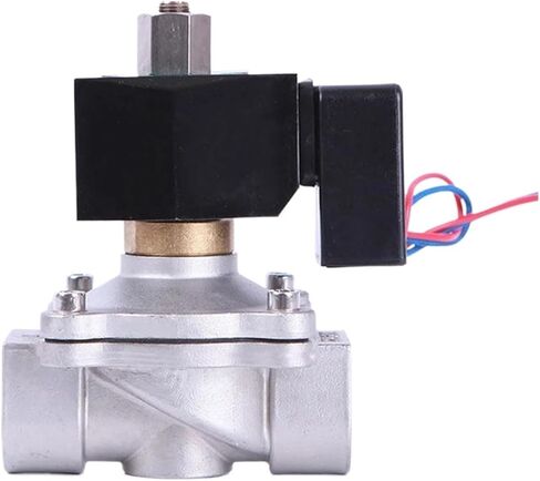 1 inch Water Solenoid Valve Stainless Steel Normally Open Non-Heat Solenoid Valve 220VAC 110VAC 24VDC 12VDC Solenoid Valve(NPT_220VAC) in Saudi Arabia