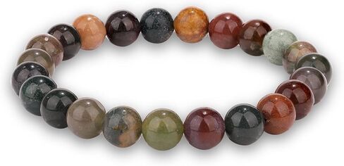 Crytsal Vibe Ultimate Protection Bracelet - Labradorite – Amethyst – Black Tourmaline - 8mm Beaded Bracelet for Protection - Elastic Adjustable Size in Saudi Arabia