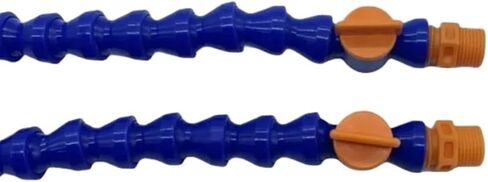1PCS Pneumatic Tube 1/4" 3/8" 1/2" BPS Male Thread Plastic Flexible Water Oil Coolant Pipe Hose for lathe machine(Size:Round-500MM,Color:1/4") in Saudi Arabia