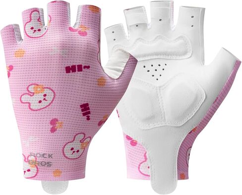 ROCKBROS Kids Half Finger Cycling Gloves Non Slip Fingerless Sport Gloves Boys Girls Bike Riding Shockproof Sports Gloves in Saudi Arabia