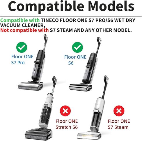 [Floor ONE S6 /S7 Pro] أسطوانة فرشاة بديلة وفلتر لـ Tineco Floor ONE S6 /S7 Pro مكنسة كهربائية ذكية لاسلكية للأرضيات الرطبة والجافة (ليست للأرضية الواحدة الممتدة S6/S7) in Kuwait