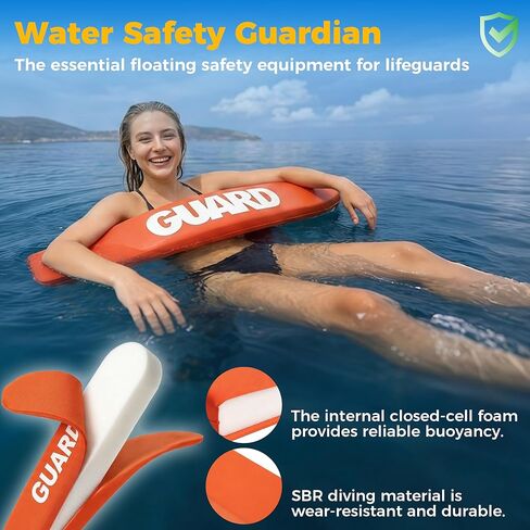 2PCS Lifeguard Rescue Tube, 40in Adjustable Life Guard Throwable Flotation Device for Pool Safety, Life Guard Equipment for Home and Commercial Use in Saudi Arabia