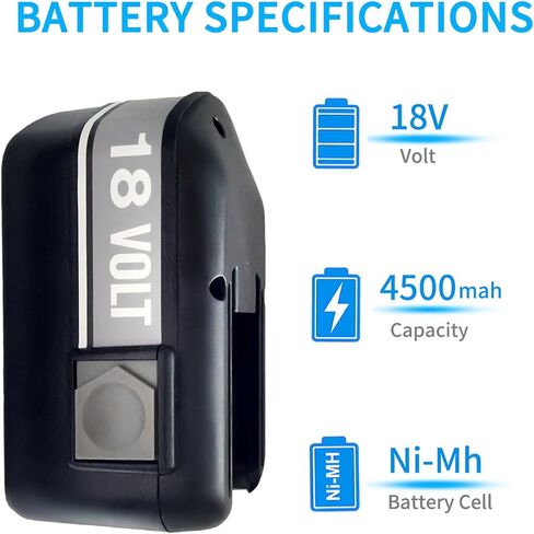 4000mAh Ni-Mh High Capacity Battery for Milwaukee 48-11-2200 48-11-2230 48-11-2232 8940158631, 18V Power Tool Replacement Batteries in Saudi Arabia