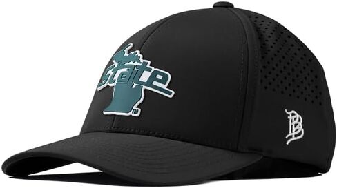 Branded Bills Officially Licensed x Michigan State Spartans Curved Performance Collection Michigan State Outline PVC in Saudi Arabia