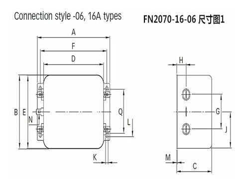 FN2070-16-06 Power Filter 220V 16A in Saudi Arabia