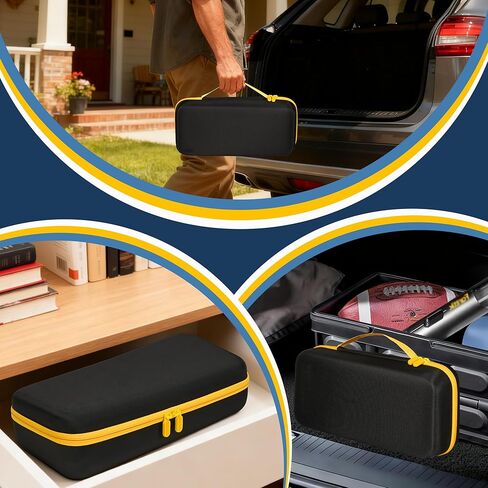 CROTIRAD Hard Case for Fanttik Slim V8 APEX/V8 Mate, Slim V10 APEX/V10 Mate Car Vacuum, Storage Organizer for Fanttik V8/V10 Cordless Car Vacuum Accessories, Black in Kuwait