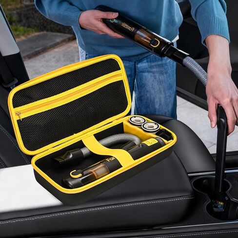 CROTIRAD Hard Case for Fanttik Slim V8 APEX/V8 Mate, Slim V10 APEX/V10 Mate Car Vacuum, Storage Organizer for Fanttik V8/V10 Cordless Car Vacuum Accessories, Black in Kuwait